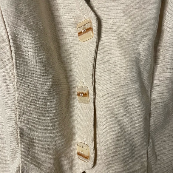 NWT OLM Halter Linen Blend Vest - Picture 3 of 8